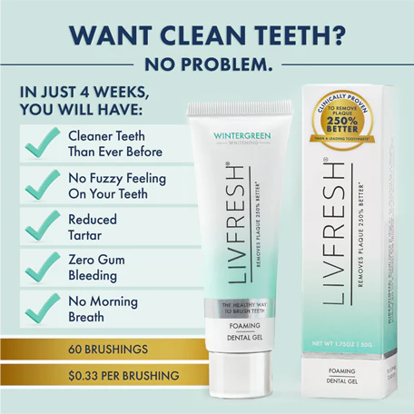 LivFresh Wintergreen Gel Toothpaste (Quiz) - Image 4